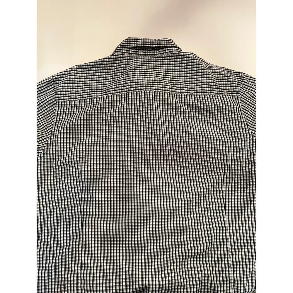 Antigua NFL Kansas City Chiefs Long Sleeve Button Up Shirt Black White Size XL - Picture 7 of 7